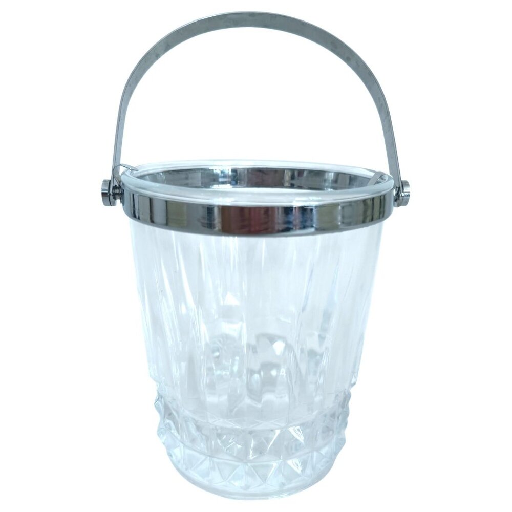 VTG Cristal d’Arques Durand Tuilleries‎ Villandry Glass Ice Bucket Handle France